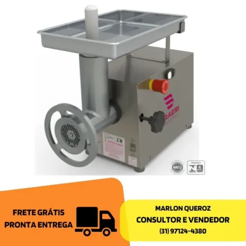 Moedor de Carne Boca 10 Braesi Inox