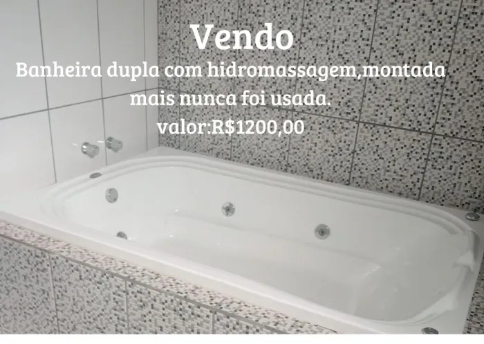 Banheira dupla com hidromassagem 