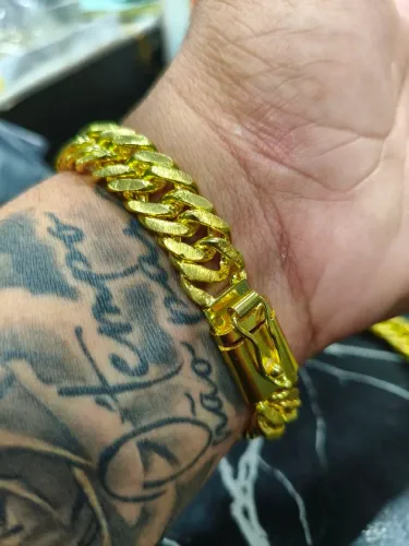 Pulseira Grumet Duplo Lacraia 13mm Moeda Antiga