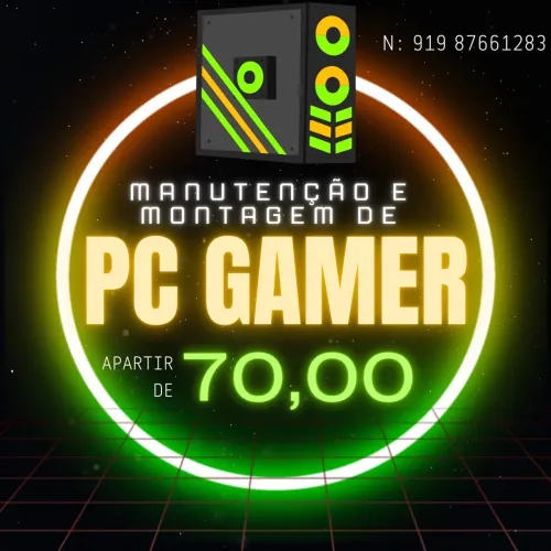 Manutenção, organização, limpeza e montagem de Pc