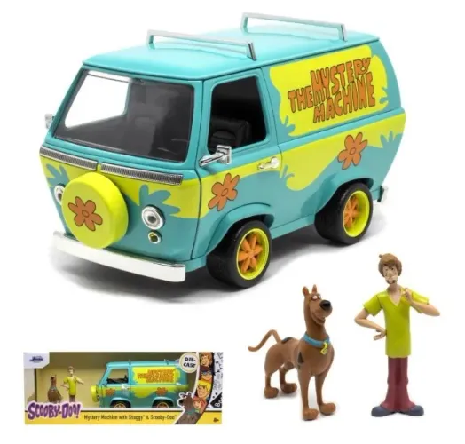 Miniatura Van Scooby-doo com Action Figure escala 1/24 JADA TOYS