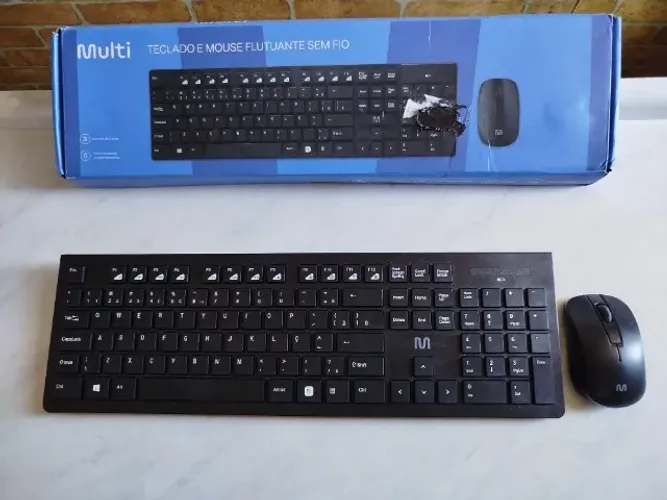 Teclado e Mouse Multilaser Sem Fio