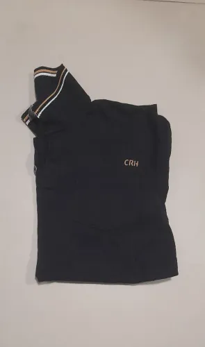 Camiseta Polo CRH Infantil - Preto - Tamanho M