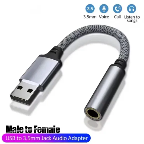 Adaptador AUX USB para 3.5mm (P2)