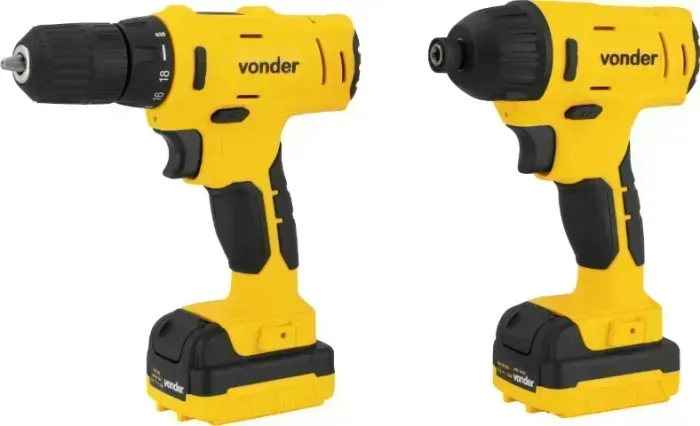 Conjunto parafusadeira / furadeira e parafusadeira de impacto, 12 V, PFBV 012 VONDER