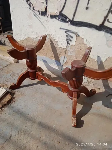 Pés de mesa de madeira vintage