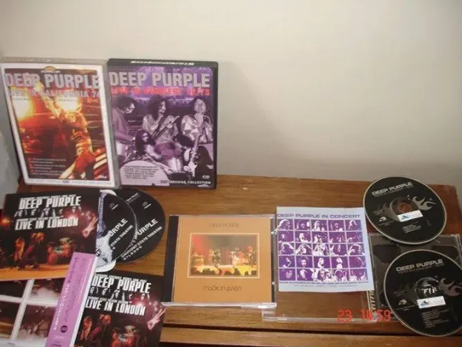 DEEP PURPLE LOTE CD DVD+AO VIVO EM LONDRES DUPLO .