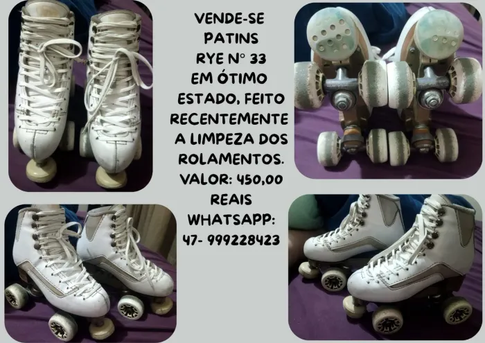 Vende- Se Patins de quadra e de rua.