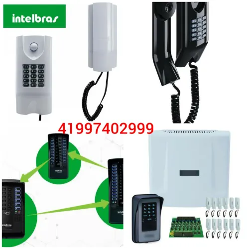 Interfone, porteiro coletivo, controle de acesso , fechadura eletrônica 