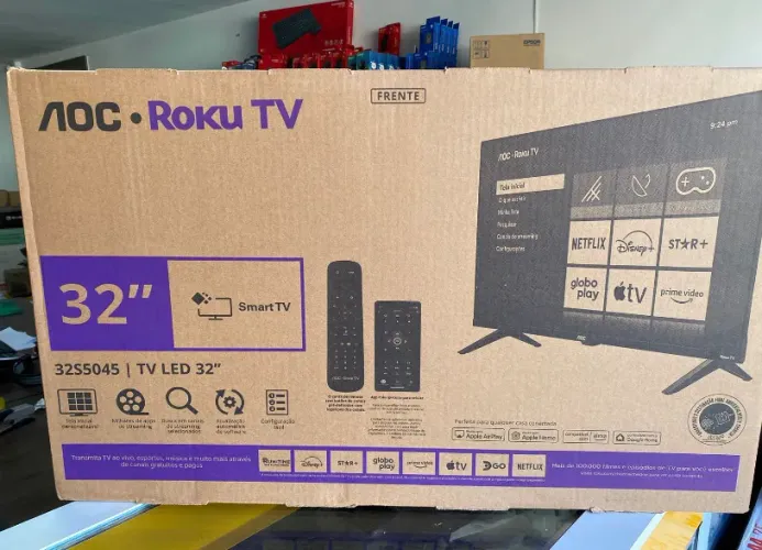 TV 32P AOC SMART ROKU WIFII HD HDMI 32S5