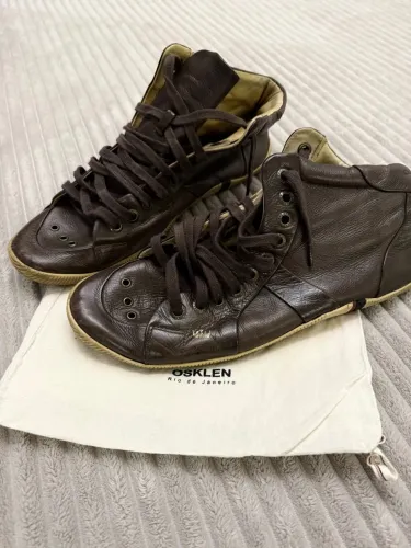 Bota Osklen Couro Marrom - Original