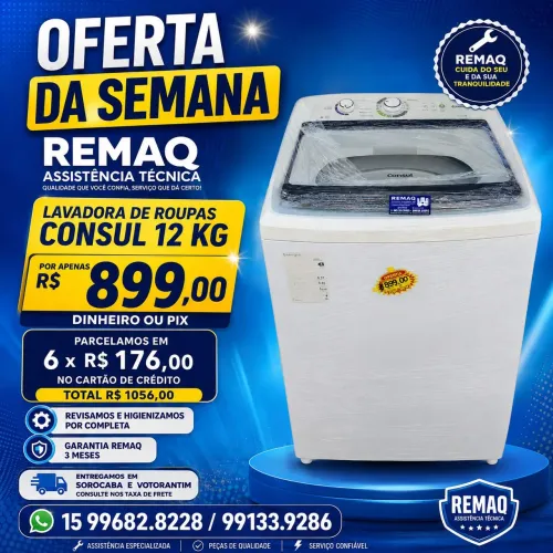 Máquina de Lavar Consul 12 kg