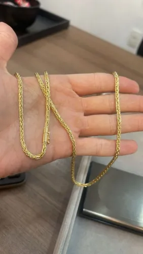 Cordão ouro 18k palmeira 12,7 gramas único dono com fiscal