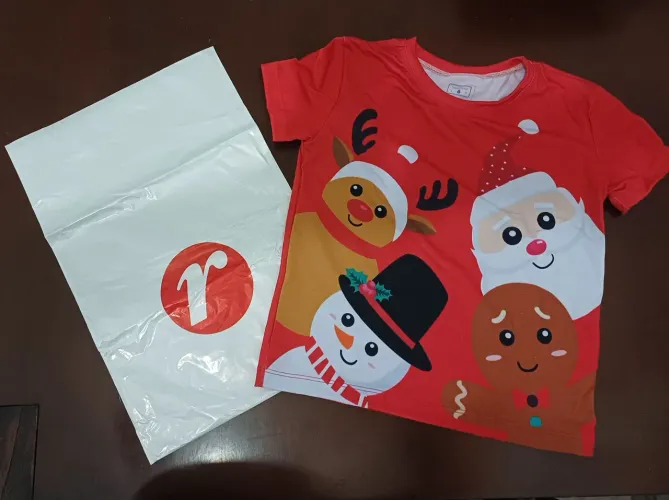 CAMISA INFANTIL DE NATAL NOVA N° 6.