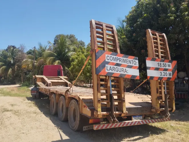 Trasporte prancha máquinas pesadas