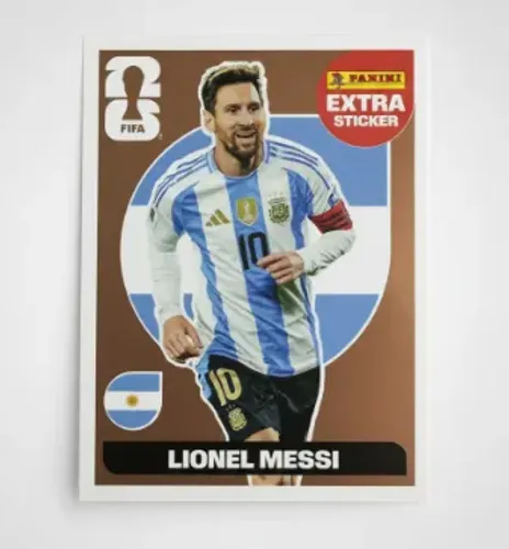 Figurinha Copa do Mundo Messi Bronze Legend