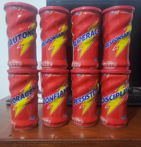 Jogo de latas nescau motivacional