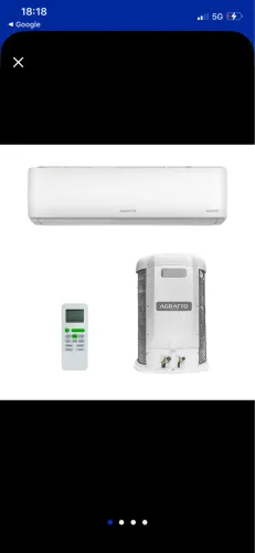 Ar Condicionado Split Hi Wall Agratto Liv Top Inverter 18.000 Btus Frio 220v R-32