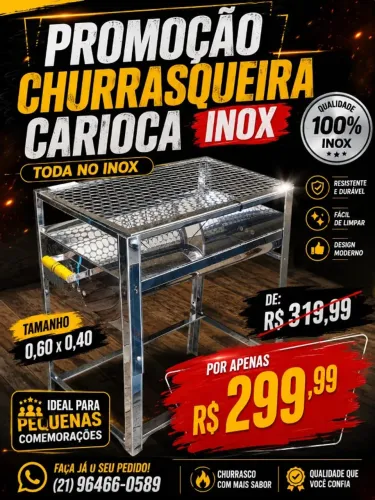 CHURRASQUEIRA INOX 