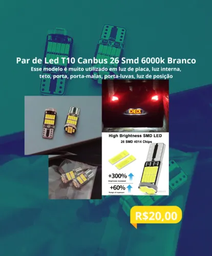 Led pra carro T10