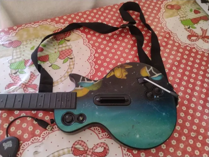 Kit Guitar Hero 3 PS3 - Guitarra Gibson Les Paul + Receptor Original + Jogo