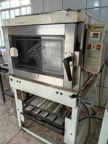 Forno Turbo Tedesco 4 Esteiras a Gás - Excelente Estado