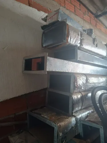 Calha de ar condicionado, comercial e industrial