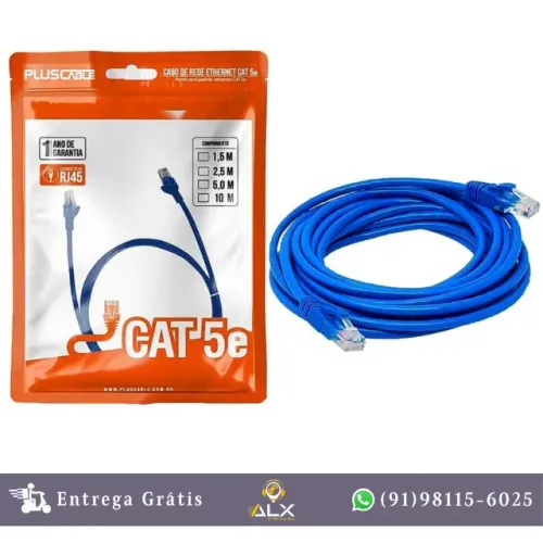Cabo de Rede Cat5e Crimpado C/ Rj45 *ENTREGA GRÁTIS*