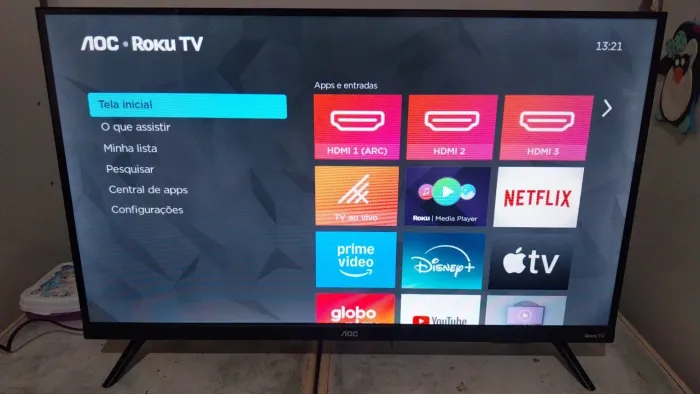 Vendo tv aoc 32 polegadas smart roku 