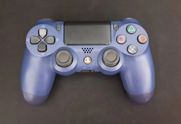 Dualshock 4 paralelo azul noturno com analógicos hall effect (anti-drift)