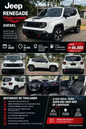 Jeep Renegade Trailhawk 2.0 4X4 TB Diesel AUT 2020