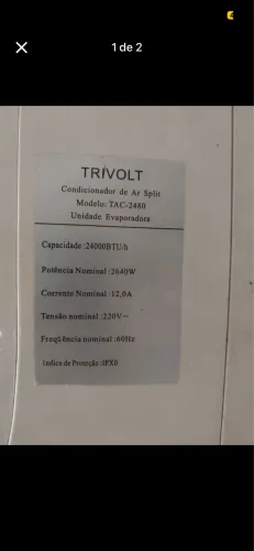 Ar condicionado 24000 bits