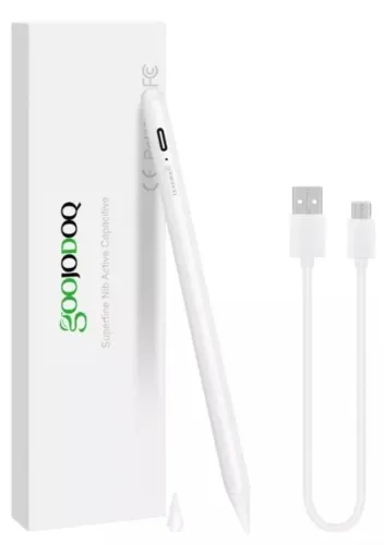 caneta Pencil Goojodoq Para Ipad Palm Rejection 1.0mm Branca