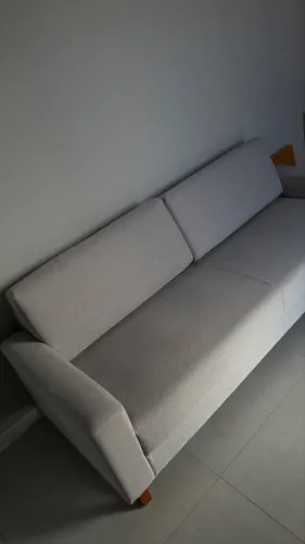 Sofá confortável 4 lugares cinza