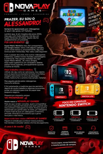 Switch 2 novo / lacrado nota e garantia