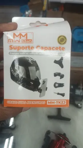 Suporte pra celular de capacete