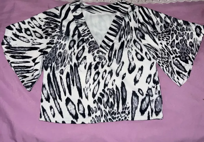 Cropped estampado