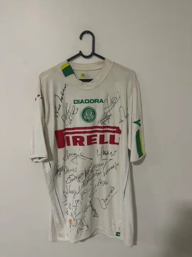 Camisa do Palmeiras autografada 2004