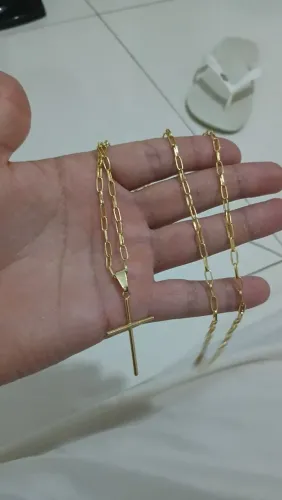 Cordão 10 banho de ouro 18k