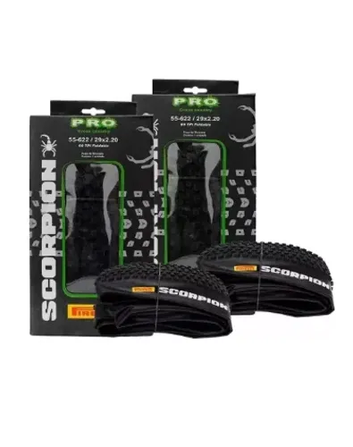 Par de Pneu Mtb Pirelli Scorpion Pro 29 x 2.20 Kevlar Preto São 2 Pneus