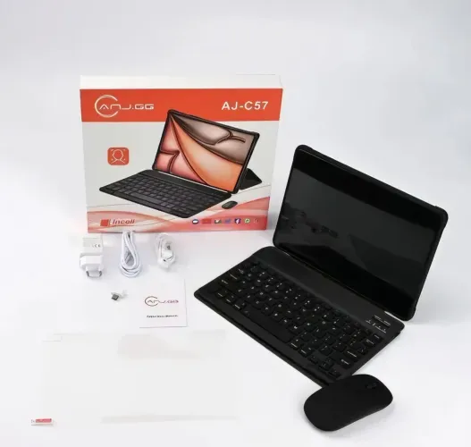 Tablet ANJGG Teclado+mouse+Fone+carregador