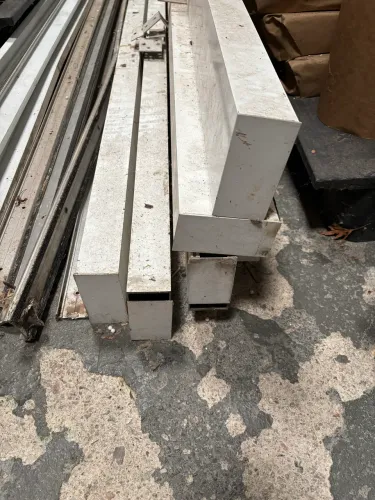 Estrutura de alumínio para cobertura de vidro