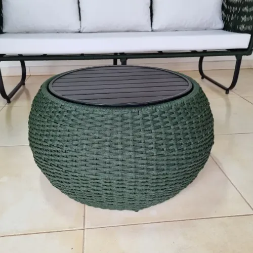 MESA DE CENTRO EM CORDA NÁUTICA
