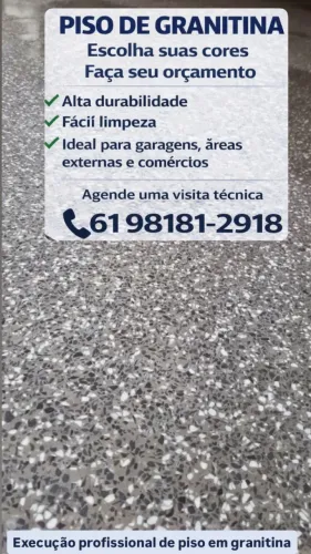Piso em granitina 