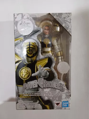 Trio Power Rangers verde, branco e vermelho Edição Limitada 25 anos SH Figuarts