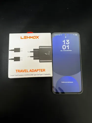 S24 FE 128GB + carregador lacrado