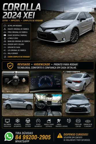 Toyota Corolla XEI 2.0 Flex 16V Aut. 2024