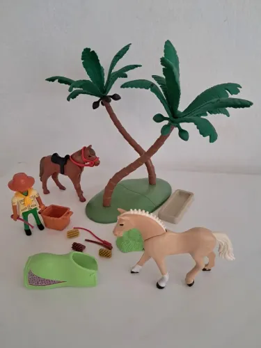 Playmobil Lote 23 Tema Fazendinha Cavalos 