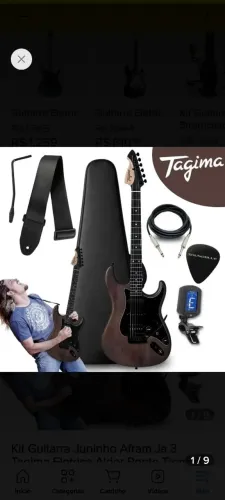 Guitarra Tagima JA-3 Juninho Afram Nova + Kit Completo
