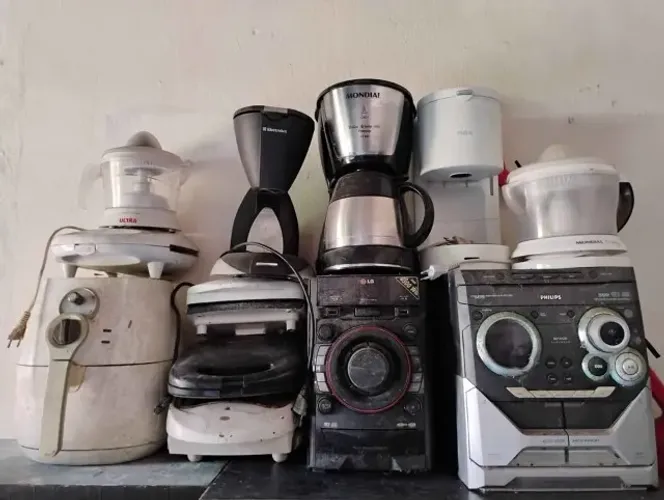 Sucatas eletronica para reciclar ou recuperar retirar em Mongaguá.